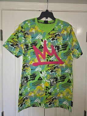 Switch Remarkable Graffiti Graphic Tee XL Green NWT